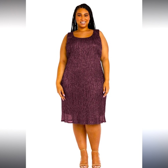 Purple Sleeveless Dress - Picture 1 of 3